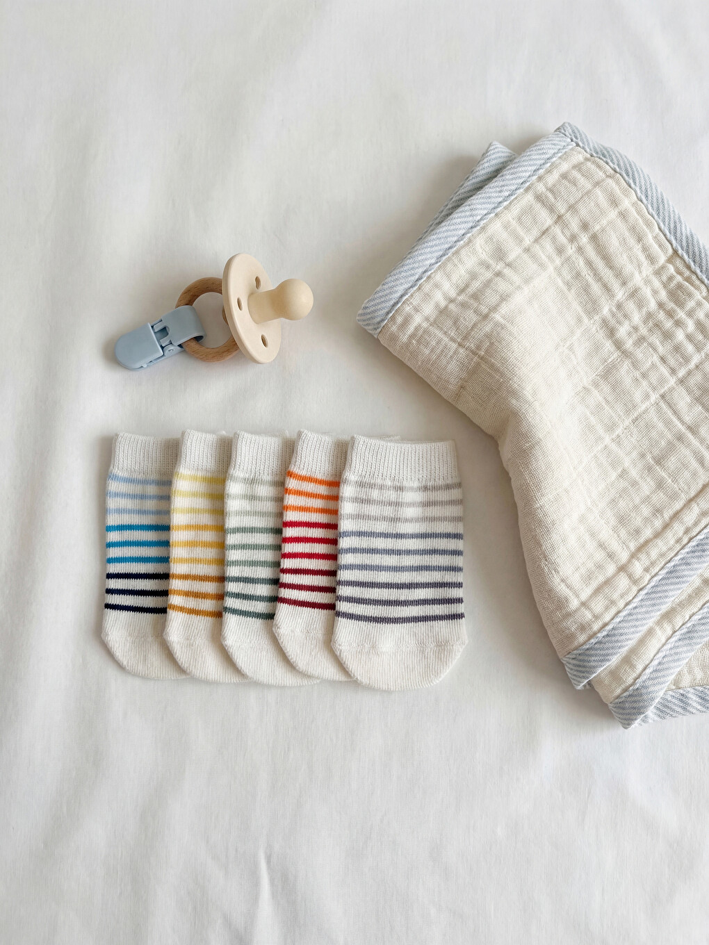 Striped Baby Boys' Trainer Socks 5-Pack