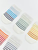 Striped Baby Boys' Trainer Socks 5-Pack - Image 2