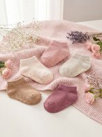 Non-Slip Sole Baby Girls' Bootie Socks 5-Pack