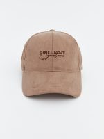 Men's Baseball Cap in Faux Suede