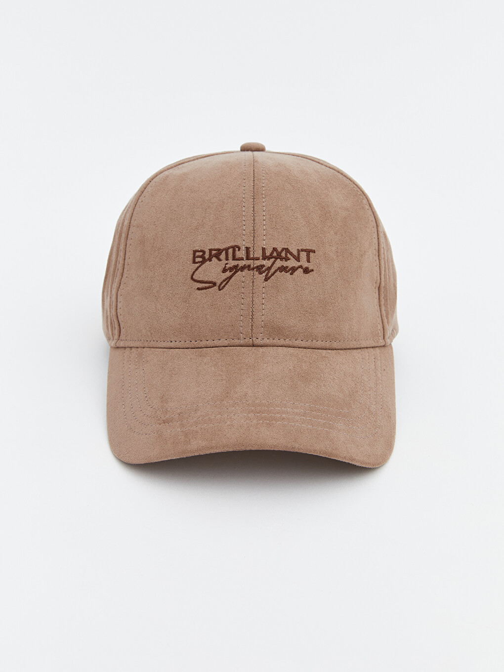 Men's Baseball Cap in Faux Suede