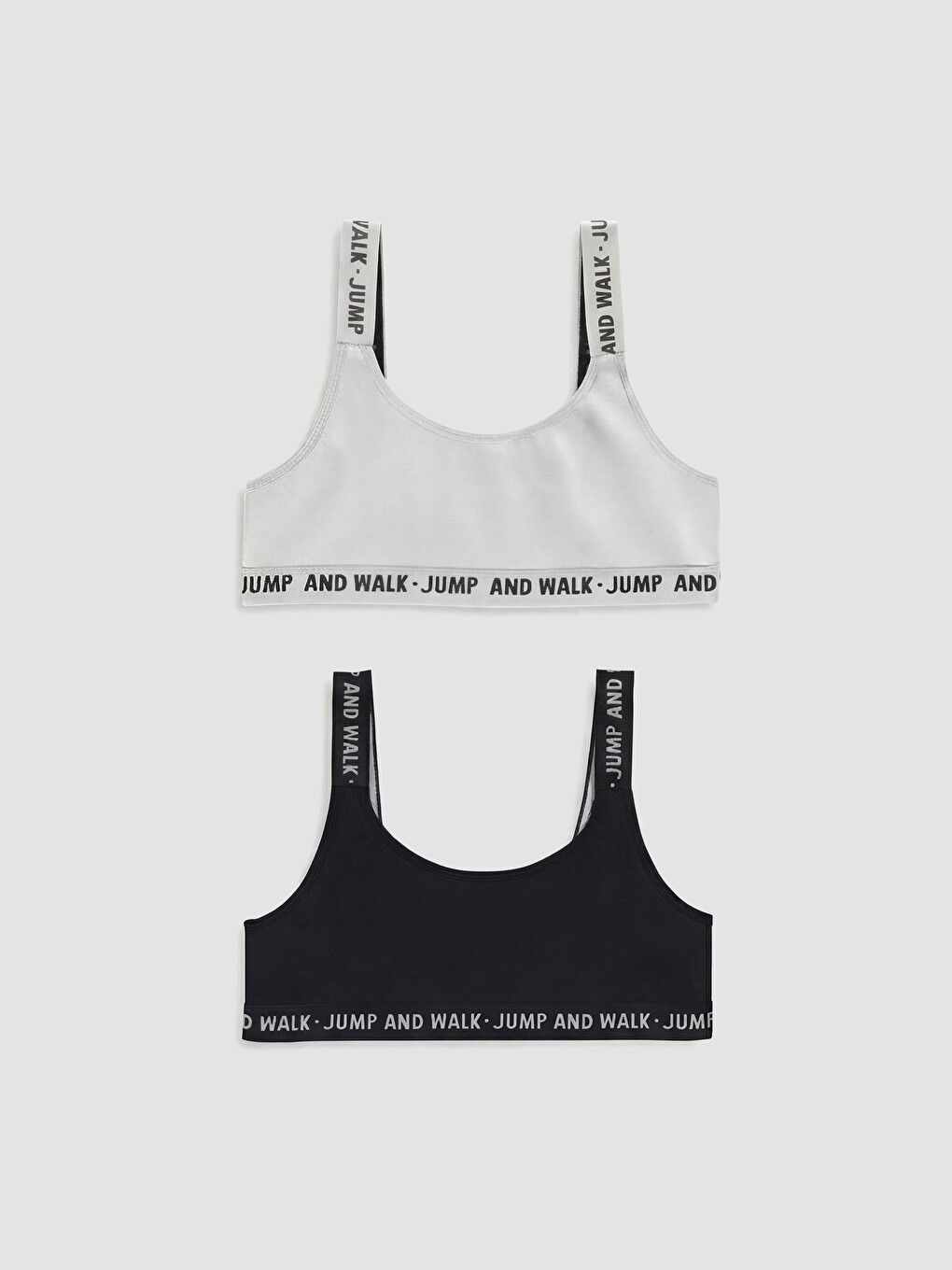 Girls' Graphic Print Crop Top, Set of Two