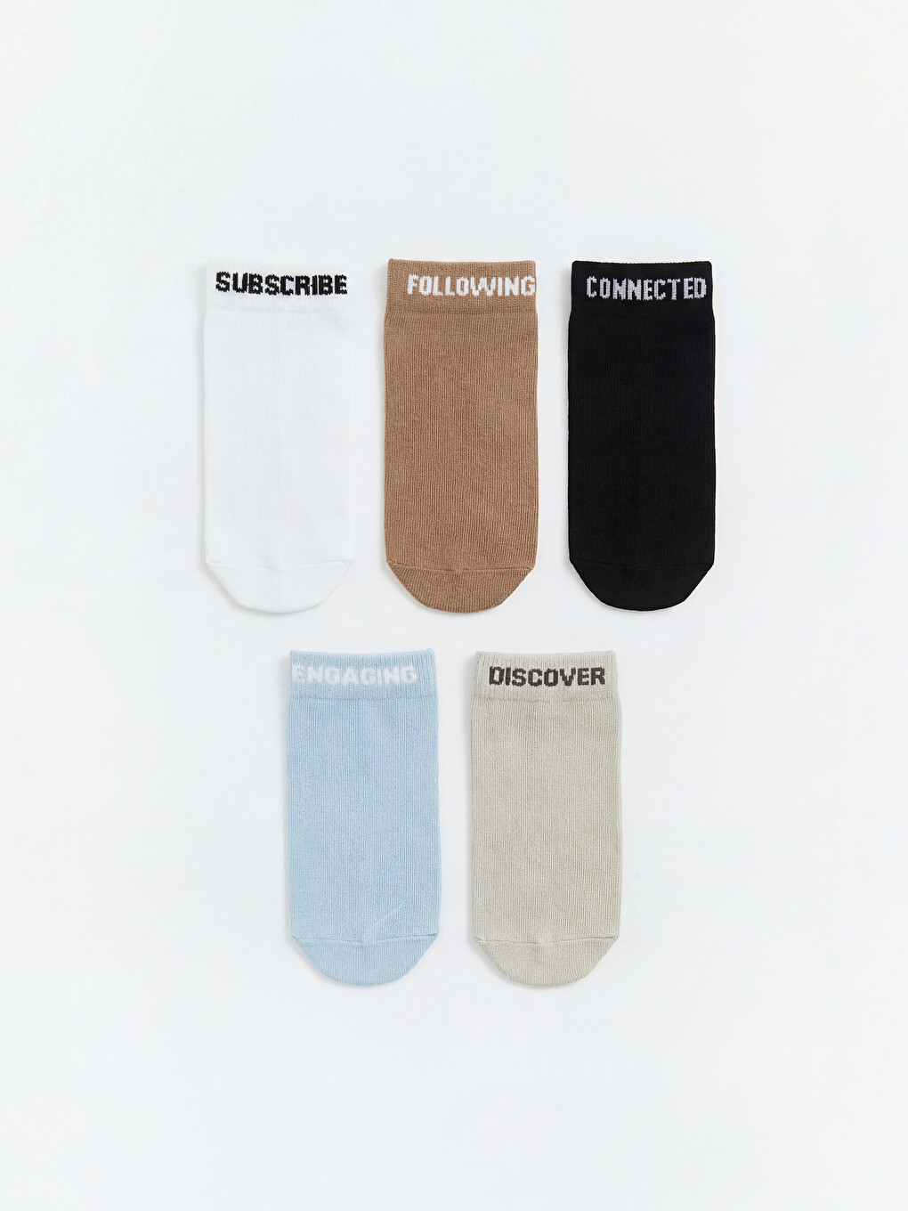 l_20261-s62620z4-k00_a.jpg Patterned Boys' Trainer Socks 5 Pack - Image 1
