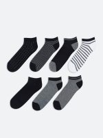 Patterned Men's Trainer Socks 7 Pack