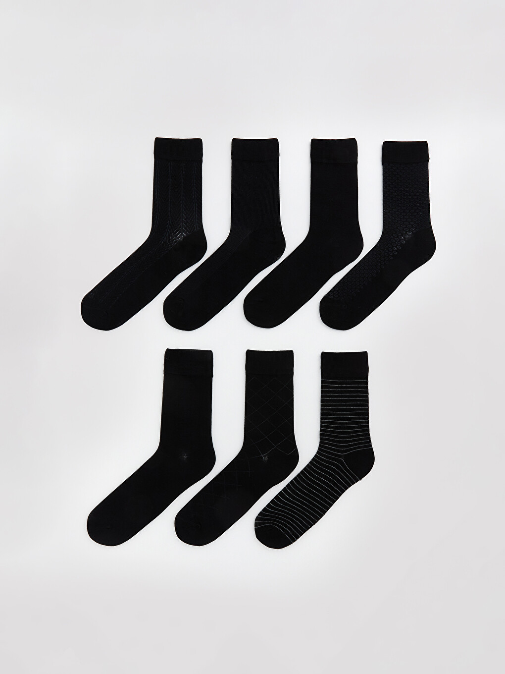 l_20261-s63019z8-k00_a.jpg Men's Bamboo Ankle Socks 7 Pack - Image 1