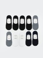 Men's Invisible Socks, Pack of 10
