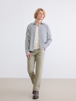 Regular Fit Striped Dobby Men's Shirt - Image 2