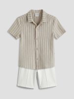 Striped Boys' Shirt and Shorts - Image 2