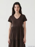 Crew Neck Layered Dress
