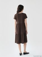 Crew Neck Layered Dress - Image 2