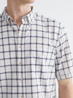 Regular Fit Plaid Poplin Men's Shirt - Image 3