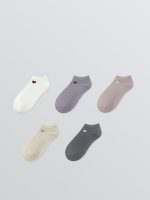 Heart Print Women's Trainer Socks 5-Pack