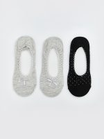 Polka Dot Women's Invisible Socks 3-packs