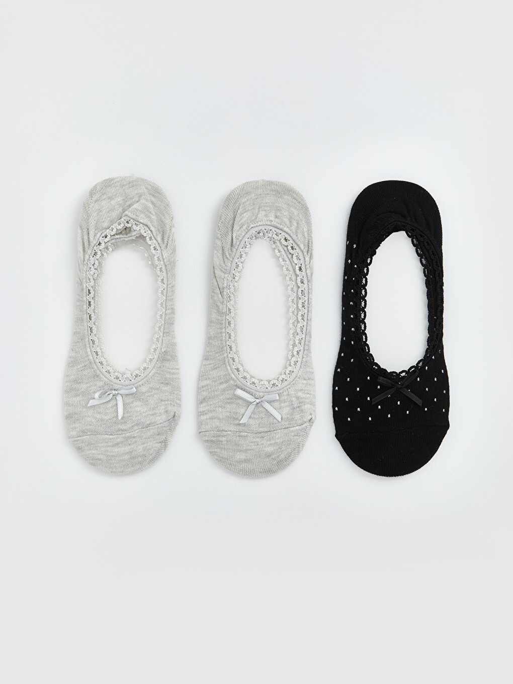 Polka Dot Women's Invisible Socks 3-packs