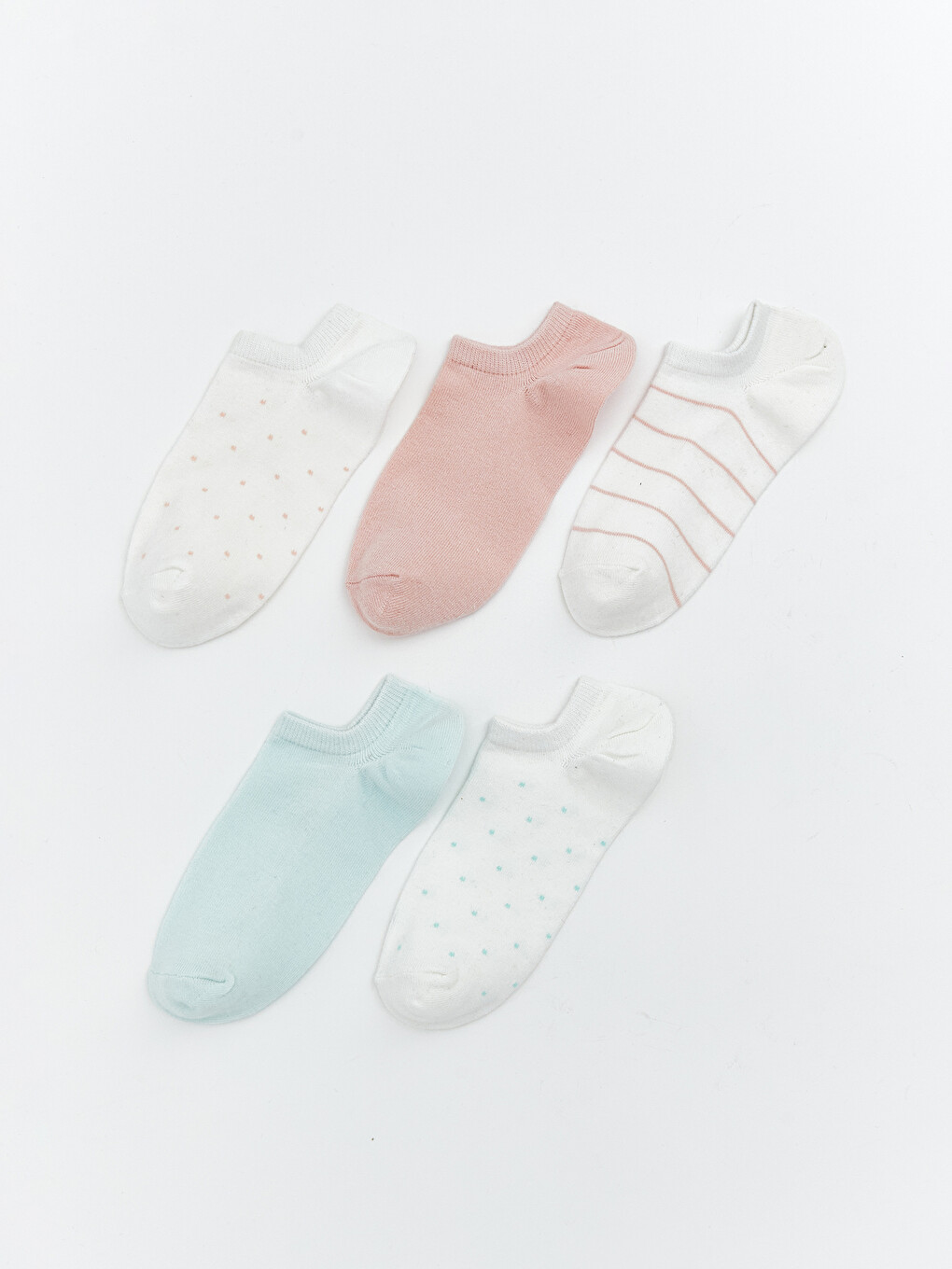 Women's Patterned Sneaker Socks - Set of 5