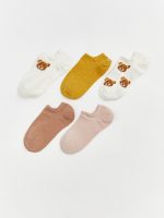 Patterned Women's Sneaker Socks 5-Pack