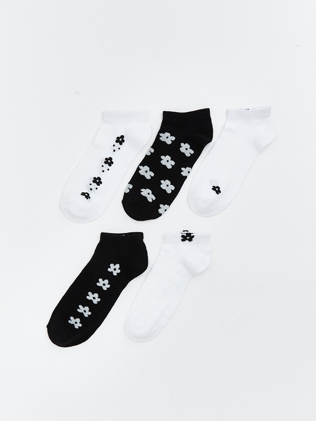 Floral Women's Trainer Socks 5-Pack