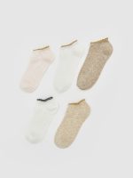 Women's Plain Trainer Socks 5-Pack