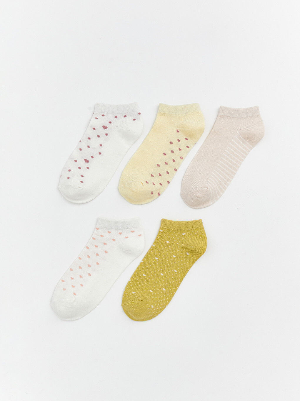Polka Dot Women's Trainer Socks 5-Pack