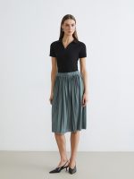 Women's Ribbed Polo Shirt - Image 2