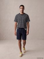 Crew Neck Striped Jersey Men's T-Shirt - Image 2