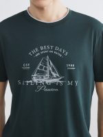 Crew Neck Printed Men's T-Shirt - Image 3