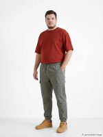 Regular Fit Gabardine Men's Cargo Trousers - Image 2
