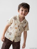Patterned Boys' Shirt