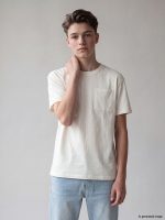 Crew Neck Pocket Boys' T-Shirt