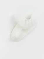 Lace Detail Baby Girls' Trainer Socks - Image 2