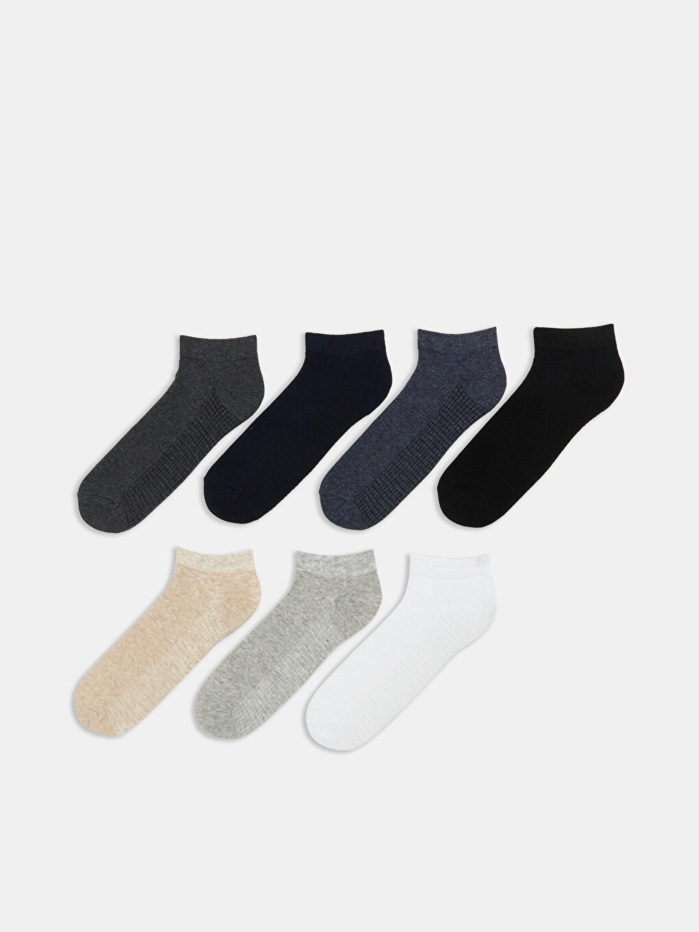 Men's Ankle Socks, Set of Seven