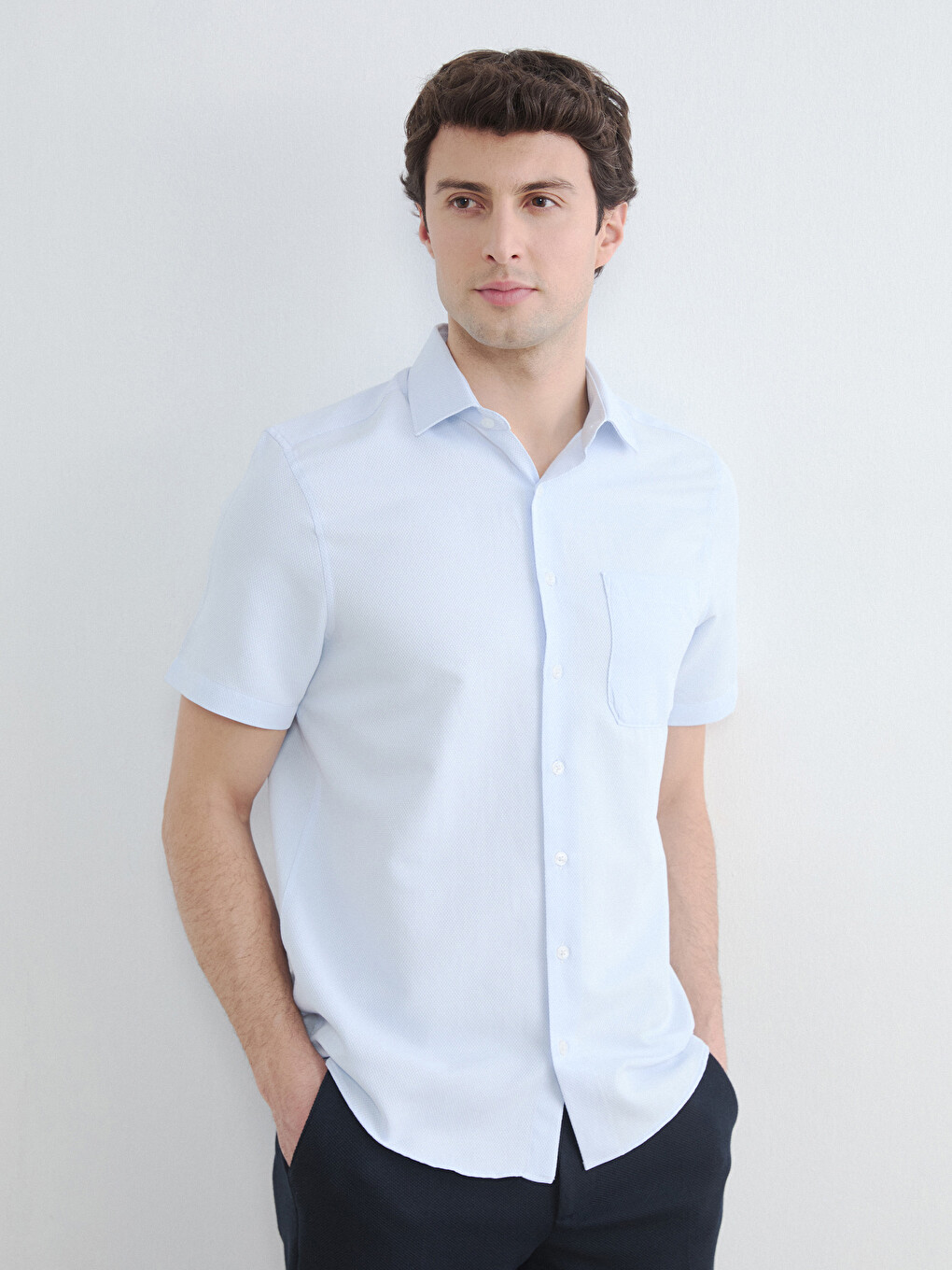 Regular Fit Patterned Men's Shirt