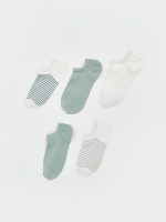 Striped Women's Trainer Socks 5-Pack