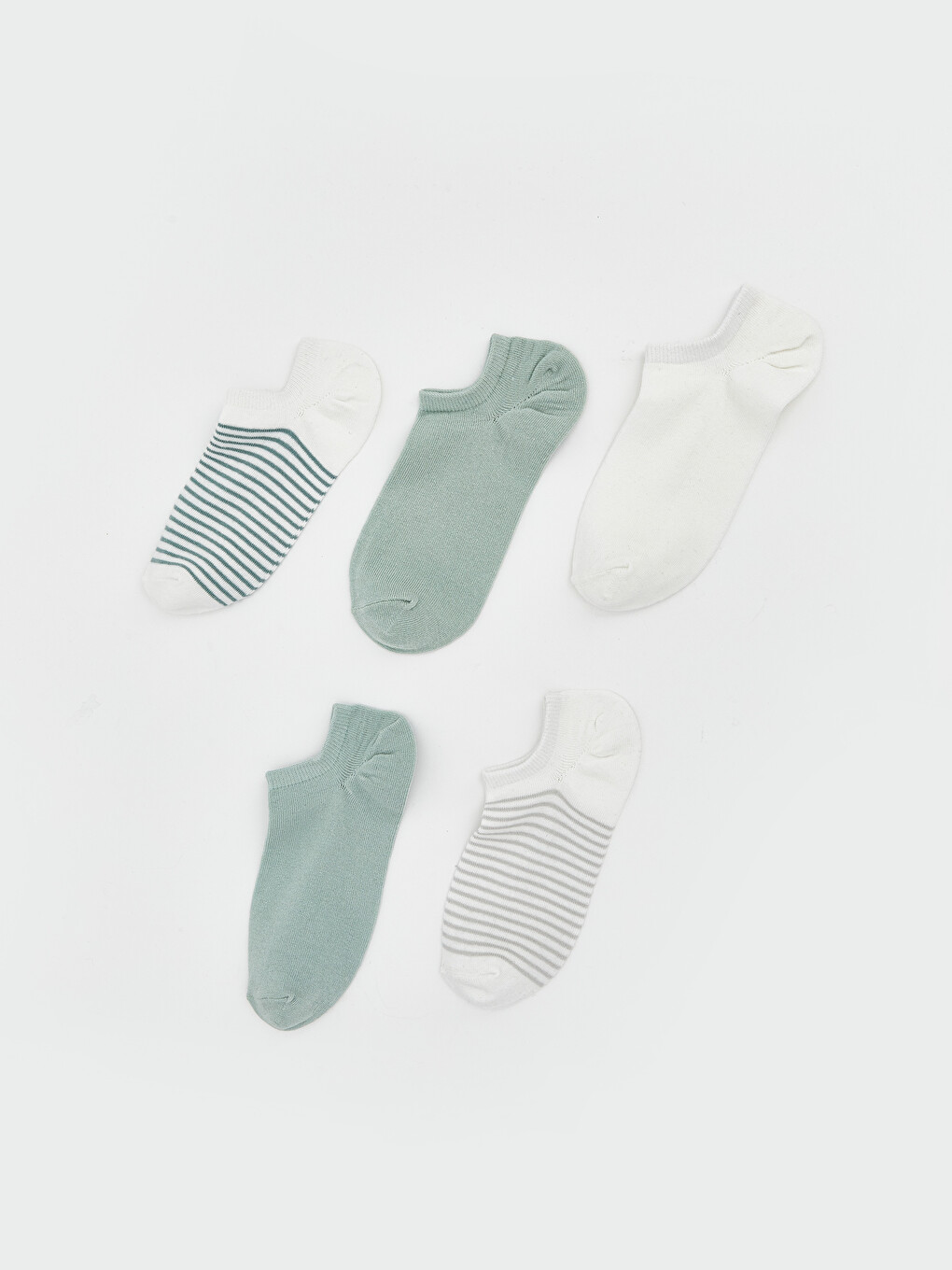 Striped Women's Trainer Socks 5-Pack