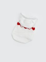 Heart Patterned Women's Ballet Socks 5 Pack - Image 3