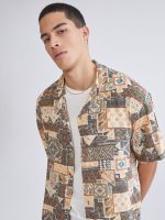 Men's Regular Fit Resort Collar Shirt