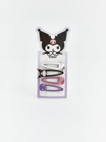 Kuromi Printed Girl's Hair Clip 4-Piece - Image 3