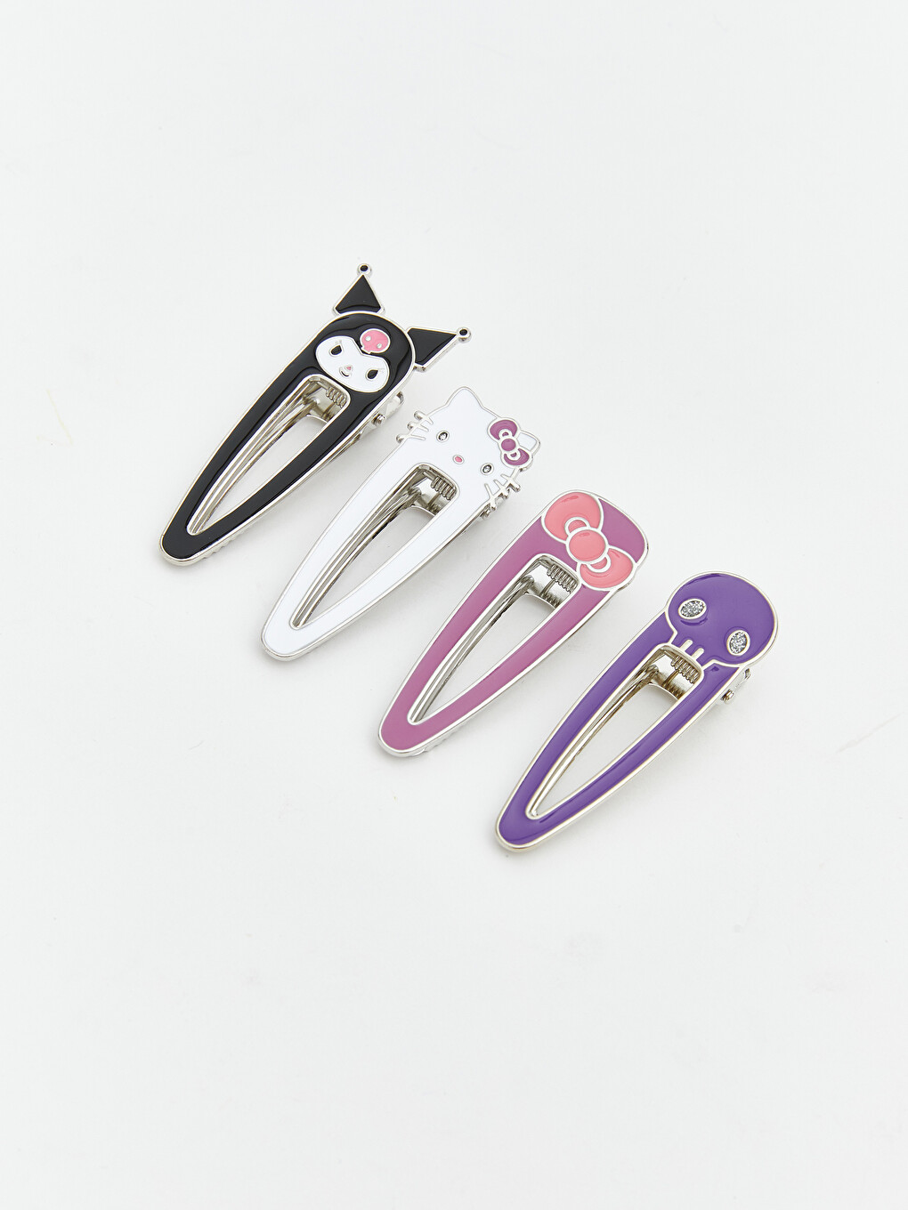 Kuromi Printed Girl's Hair Clip 4-Piece