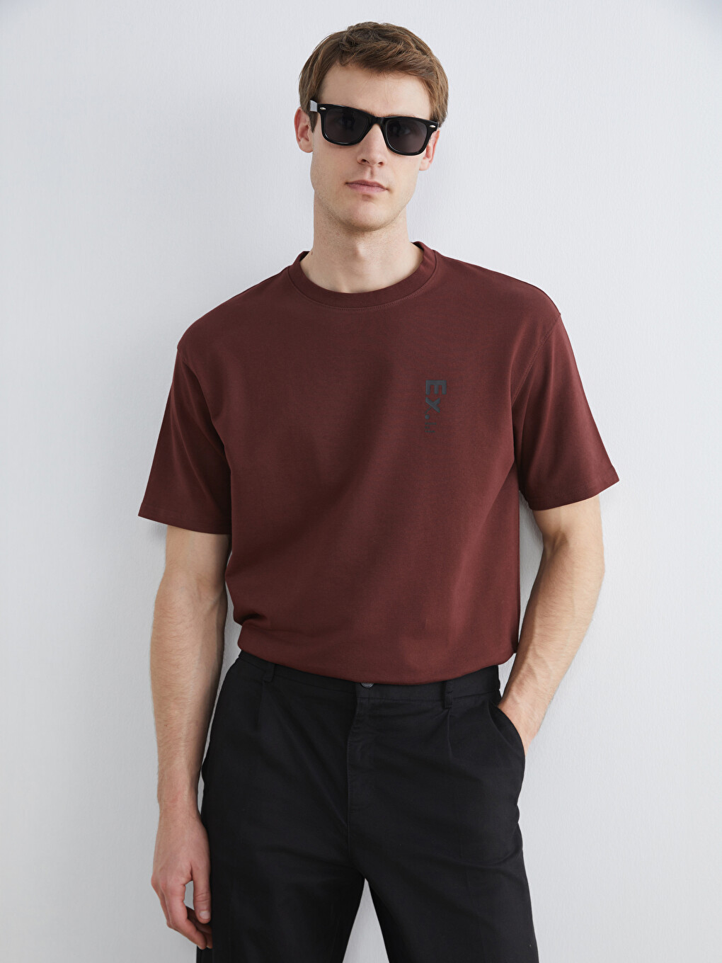 Crew Neck Printed Men's T-Shirt