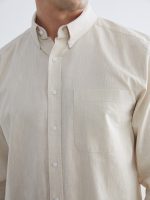 Men's Regular Fit Linen Blend Shirt - Image 3