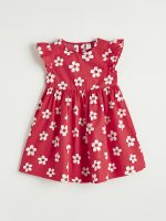 Crew Neck Girls' Poplin Dress - Image 2
