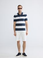 Striped Piqué Polo Shirt - Image 2