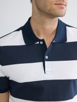 Striped Piqué Polo Shirt - Image 3