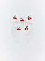 Bow-Embellished Hair Clip