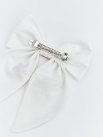 Bow-Embellished Hair Clip - Image 3