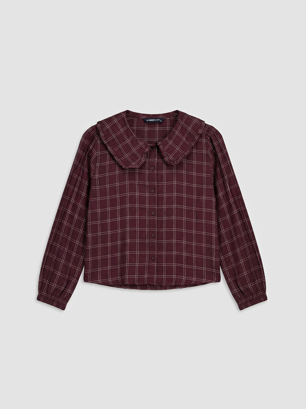 Plaid Peter Pan Collar Women's Shirt