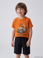 Crew Neck Printed Boys' T-Shirt - Image 2