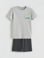 Printed Boys' Shortie Pyjamas Set