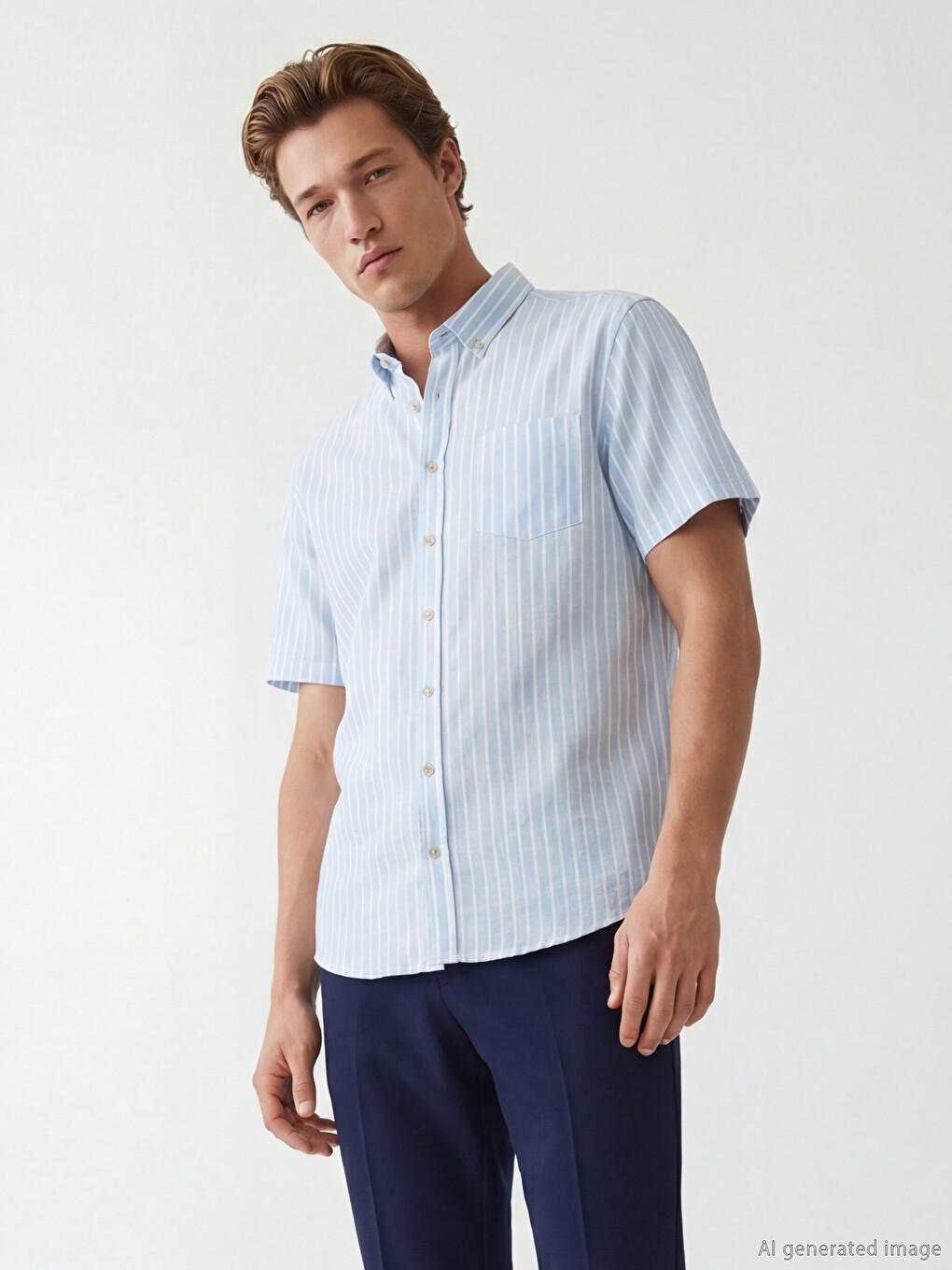 Men's Striped Shirt in a Regular Fit.