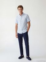 Men's Striped Shirt in a Regular Fit. - Image 2